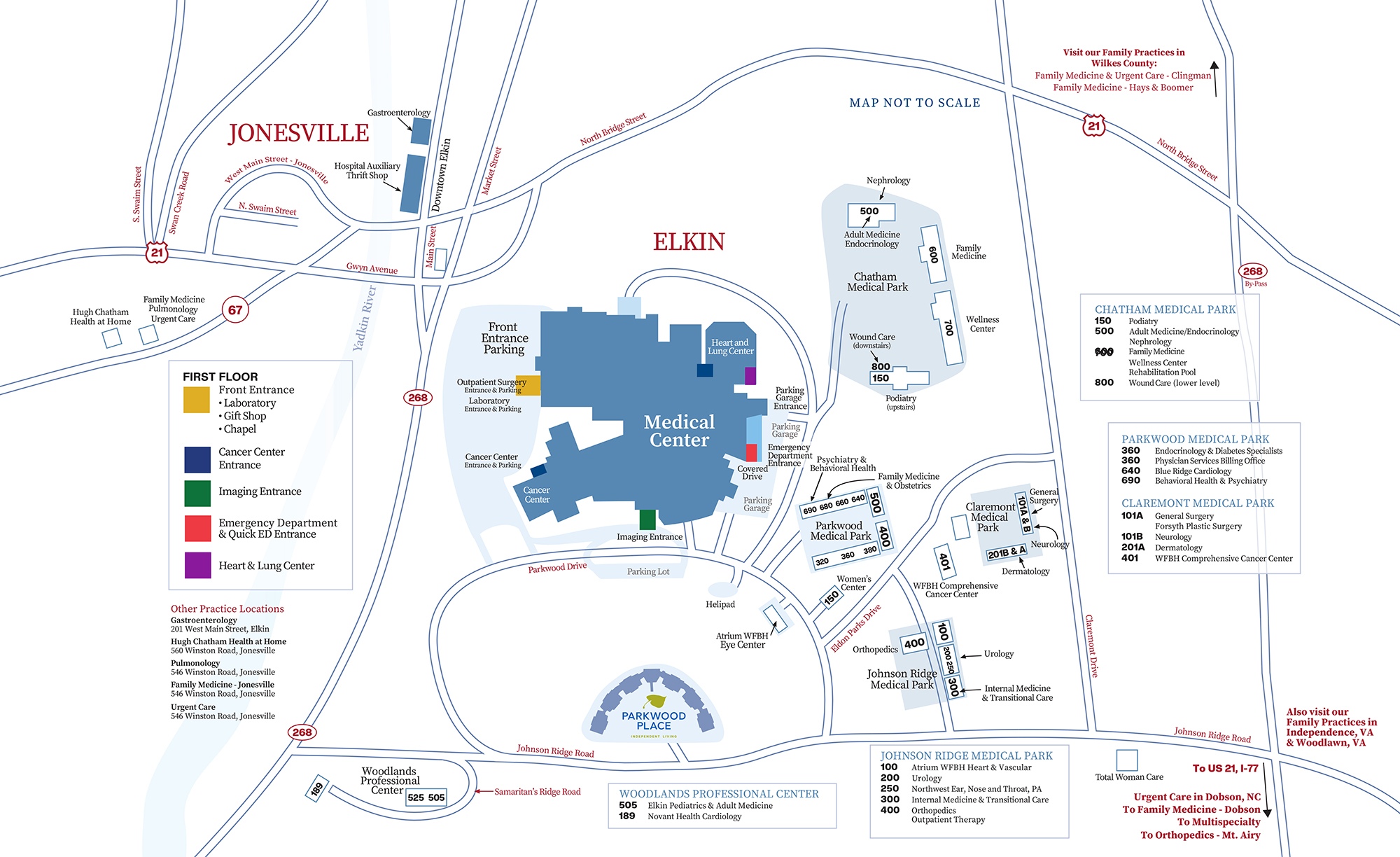 Hugh Chatham Campus Map